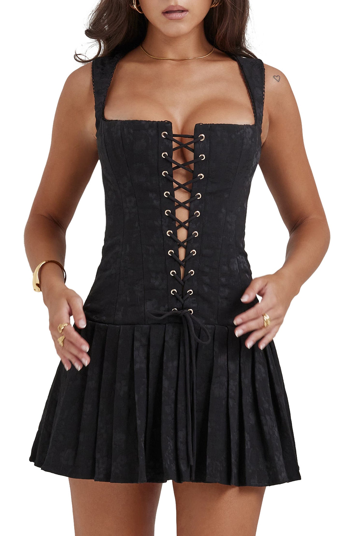 Noir Muse Mini Dress