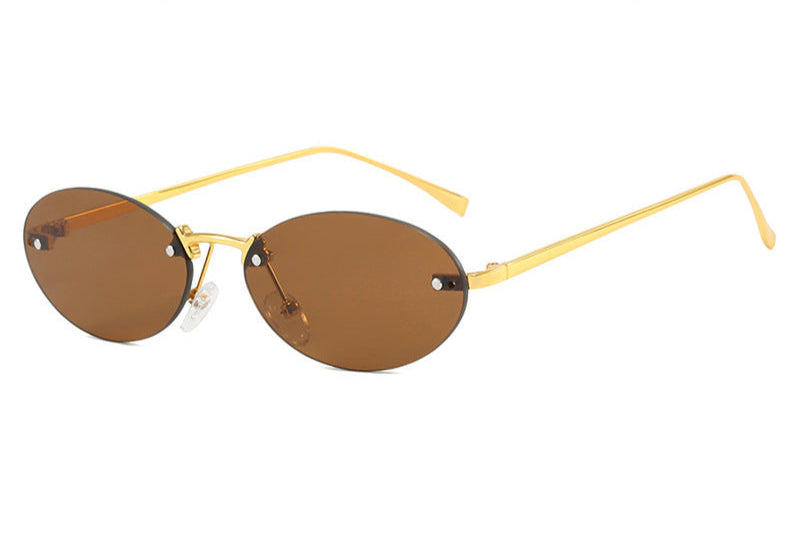Oval Rivet Sunglasses