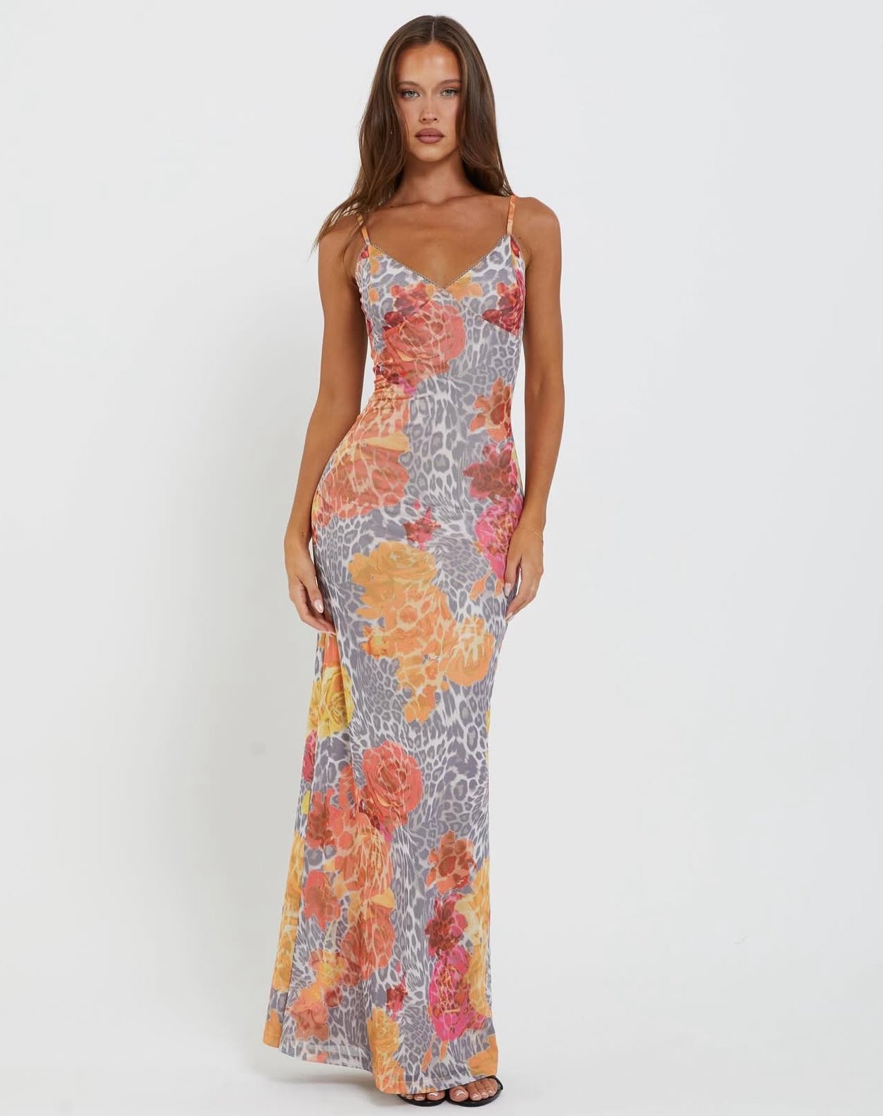 Le Soleil Leopard Maxi Dress