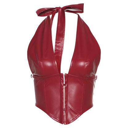 Crimson Vice Halter