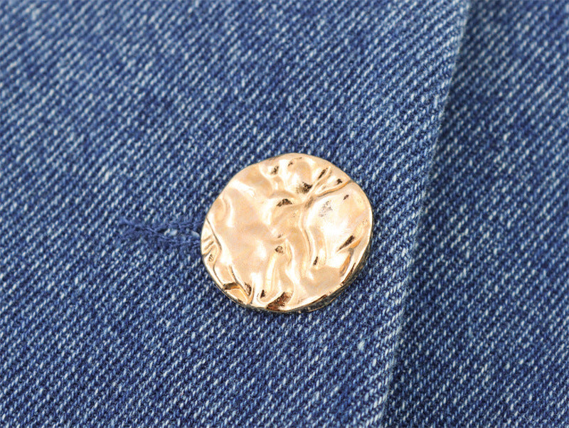 SkyCharm Distressed Denim Vest