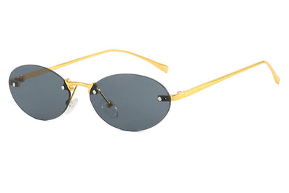 Oval Rivet Sunglasses
