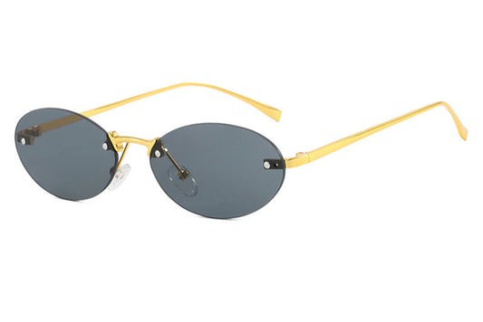 Oval Rivet Sunglasses