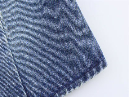 SkyCharm Distressed Denim Vest