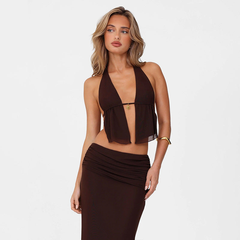Vera Cut-Out Skirt Set