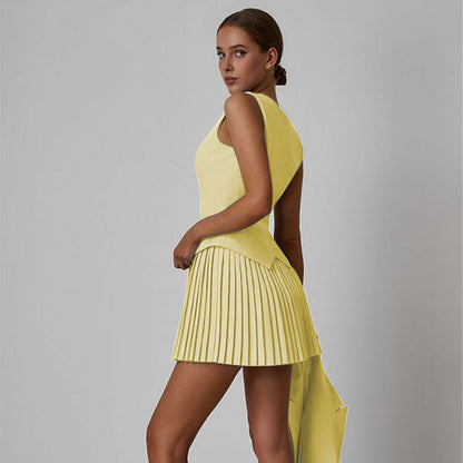 Solène Pleated Skirt Set