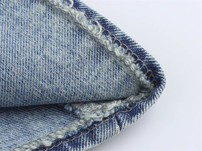 SkyCharm Distressed Denim Vest