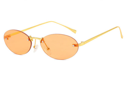 Oval Rivet Sunglasses