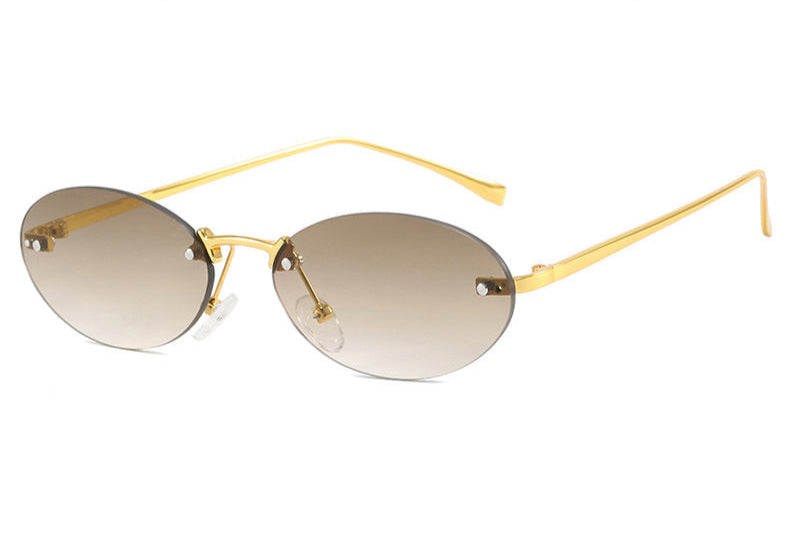 Oval Rivet Sunglasses
